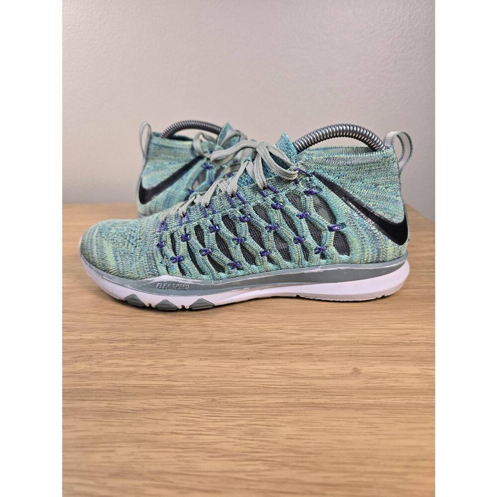 Nike Train Ultrafast Flyknit Green Men’s Running Shoes Size 7.5
